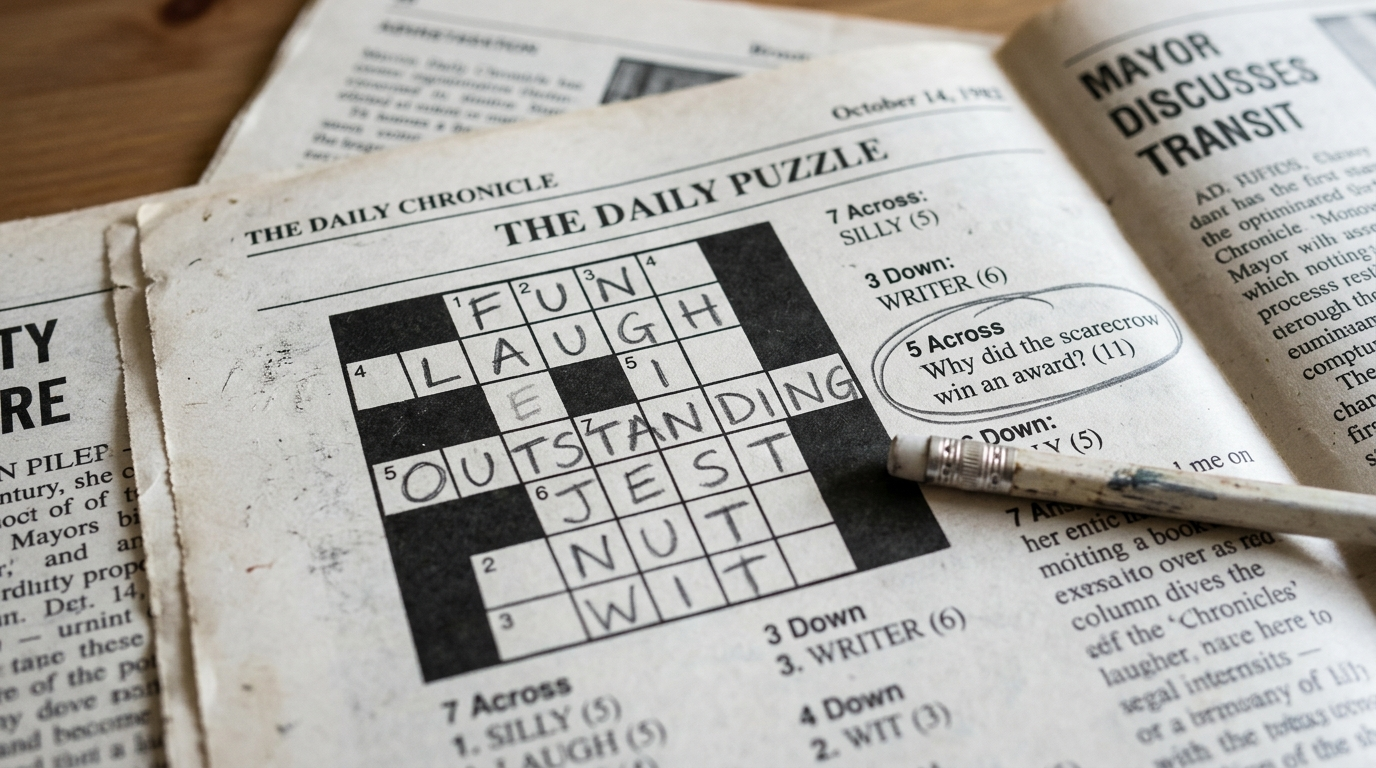 joke crossword clue