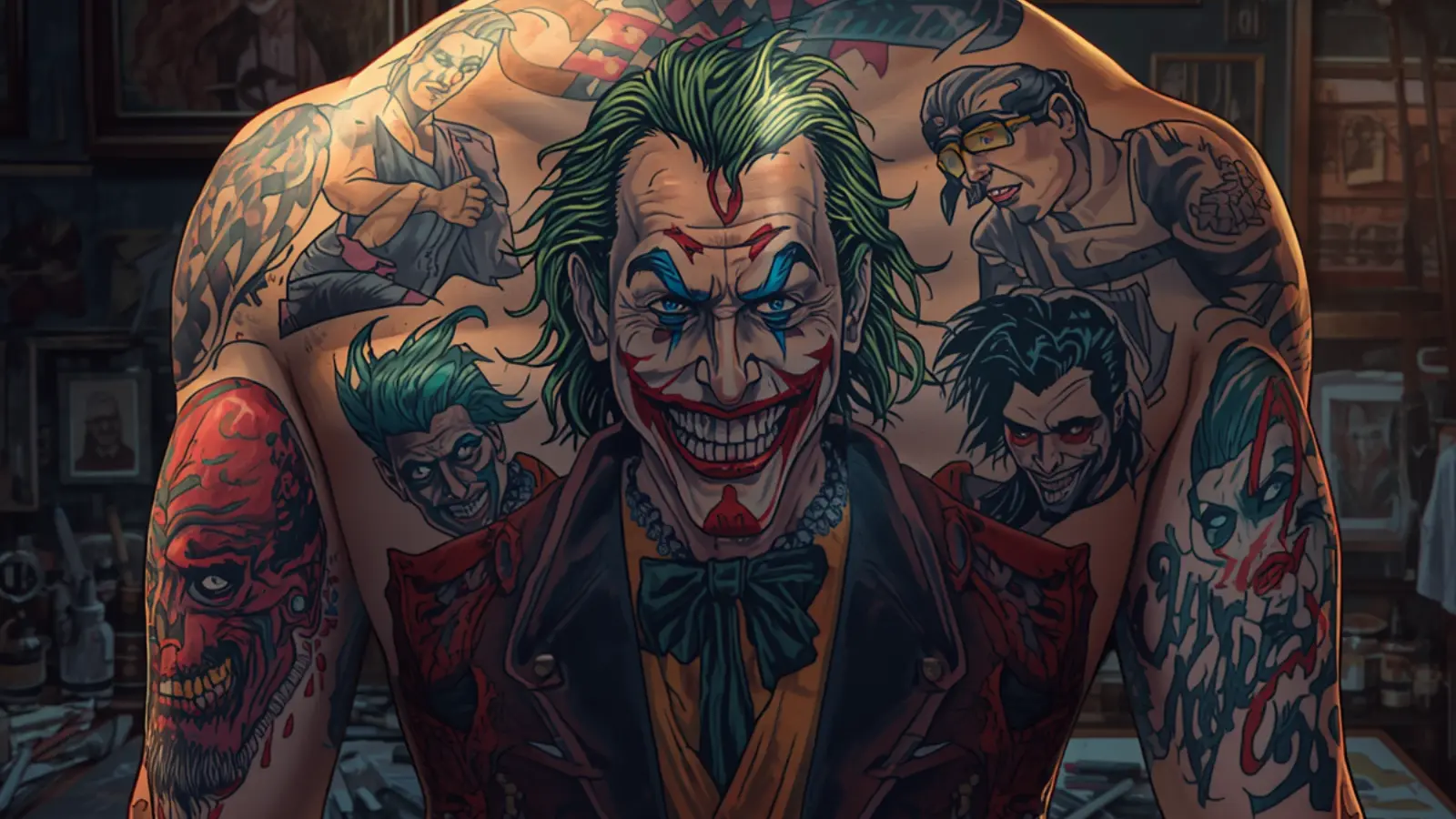 joker tattoos for men